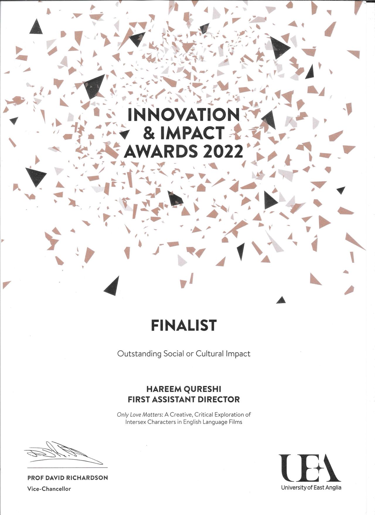 Finalist in the ‘Outstanding Social or Cultural Impact’