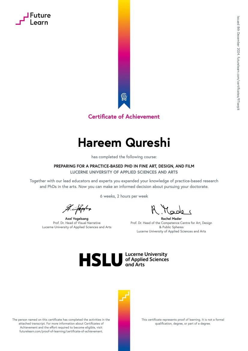 Preparing for a Practice-Based PhD, Lucerne University of Applied Sciences and Arts Switzerland