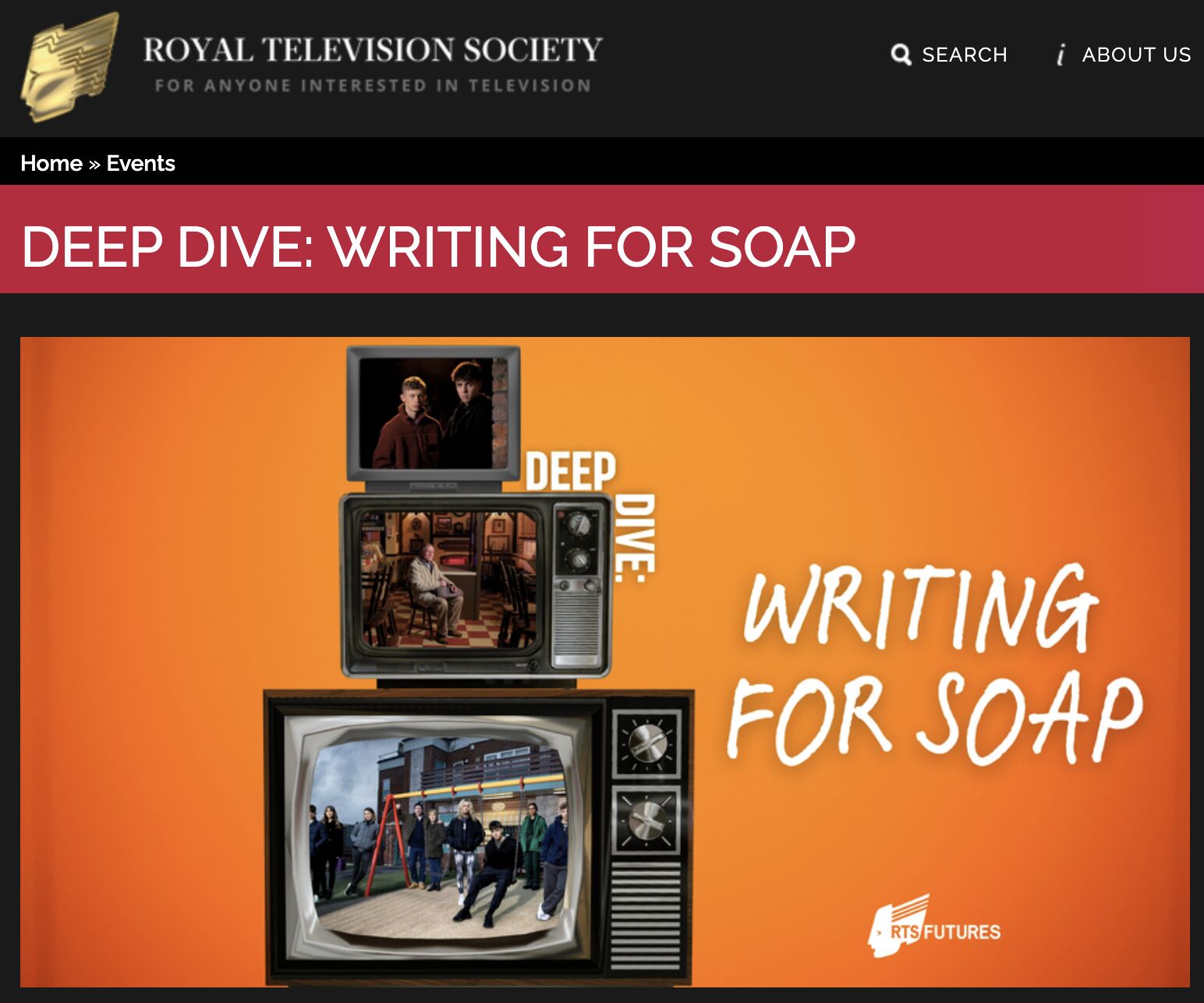 Deep Dive, Writing for Soap, by Royal Television Society