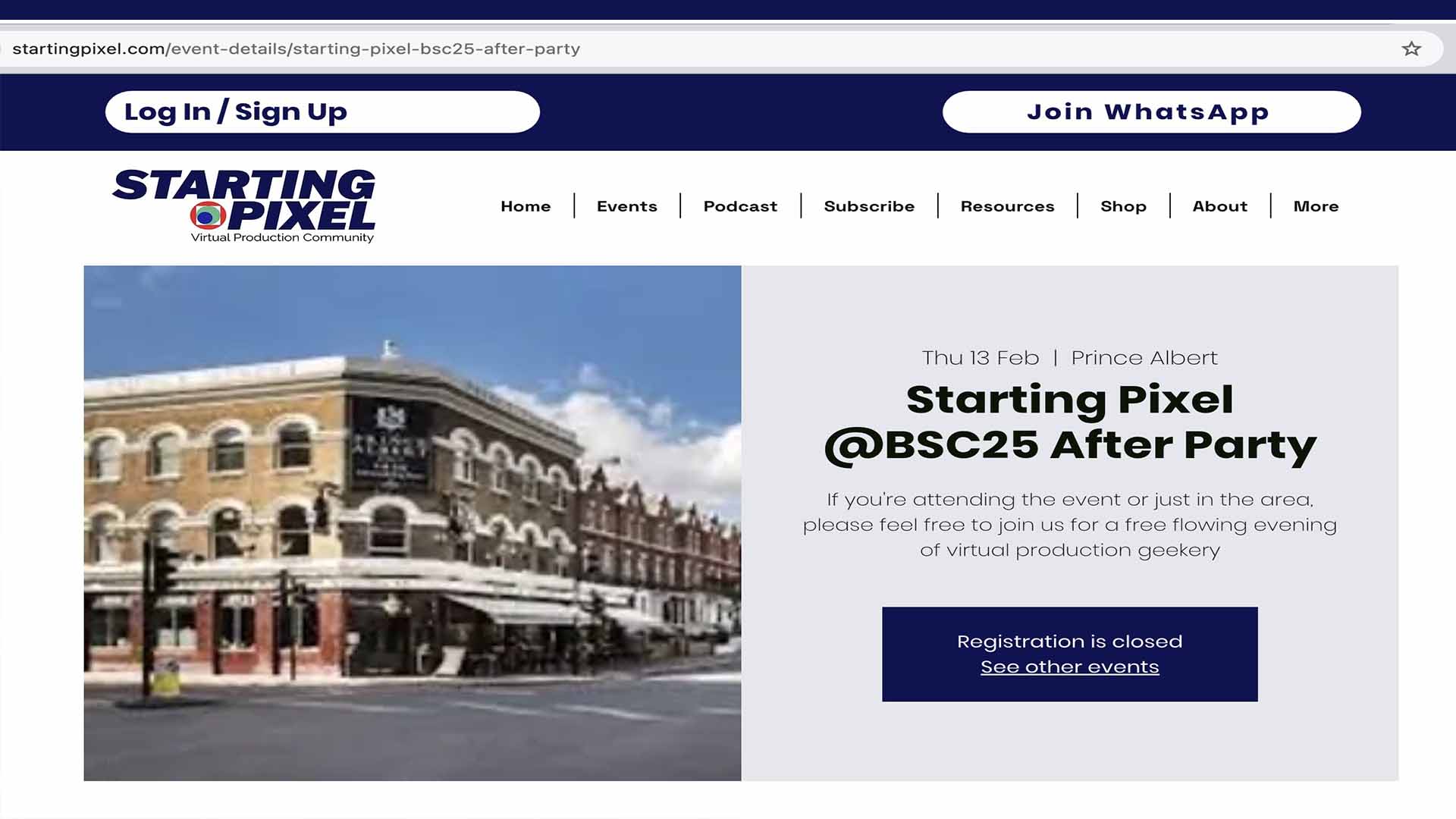 VP Blackmagic Design & Starting Pixel After Party’ in London